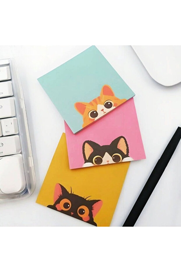 3pcs mix 50 Sheets Student Sticky Notes Paper Cute Animal Memo Notes Cartoon N Times Memo Pad School