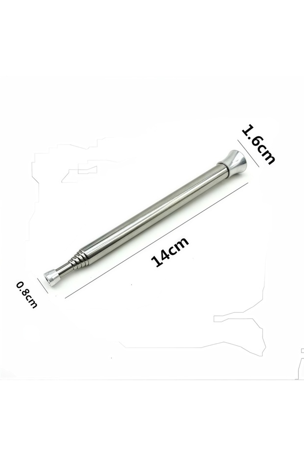 Silver Outdoor Camping Blow Fire Tube - Portable Retractable Fire Starter for Survival Gear, Campfir