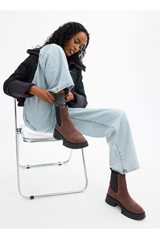 Kahve Kadın Bot CCH89MPL - 7