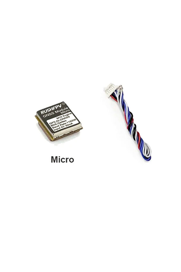 وحدة GNSS micro RUSHFPV GNSS Pro Mini Micro M10 GPS، معدل 10 هرتز، هوائي سيراميكي مدمج، مناسبة لطائرات التحكم عن بعد FPV