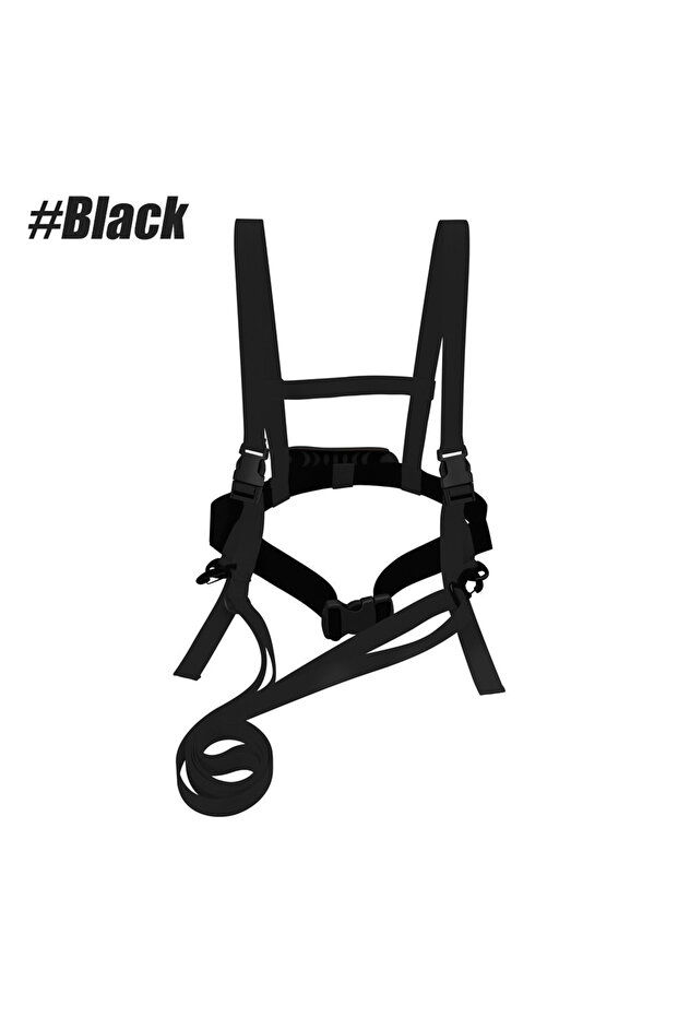 Black-1PCS 1PCS Kids Ski Training Harness Skiing Trainer Speed Control Teaching Snowboard Safety Bel
