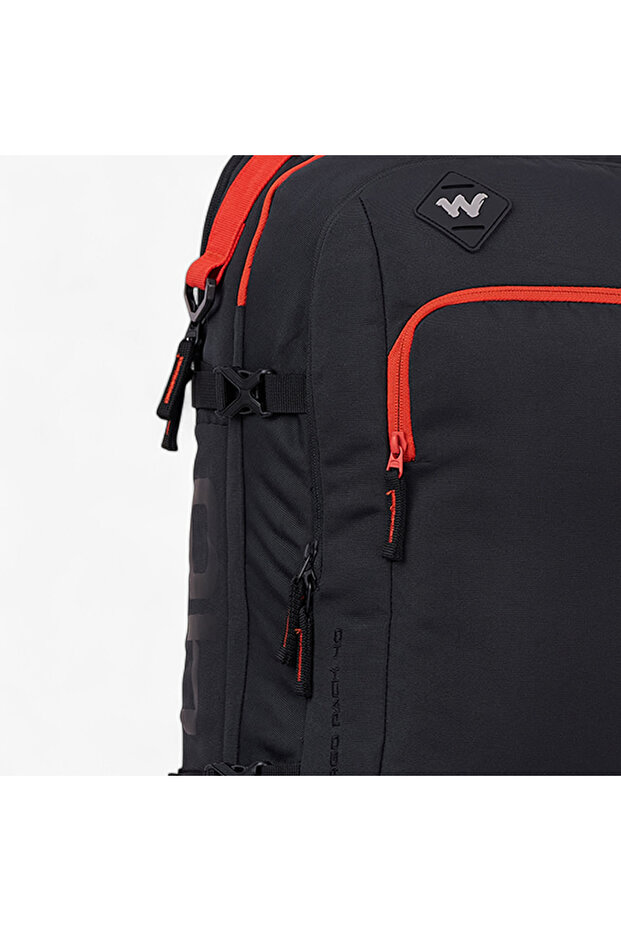 حقيبة ظهر متينة بأحزمة قابلة للتعديل وسحاب للإغلاق - 21 × 33 × 48 سم - 4