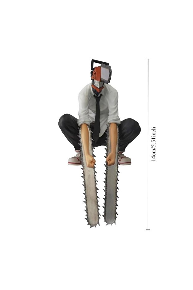 EU Plug 14cm NO BOX 14cm Chainsaw Man Anime Figure Power/Denji Action Figure PVC Chainsaw Man