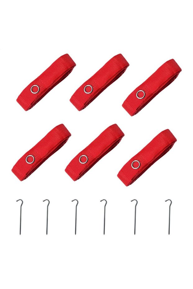 Red Volleyball Court Lines Portable Sand Volleyball Boundary Cords Volleyball All-Weather Boundary C