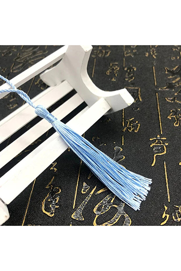 20pcs tassels sky blue 20Pcs 13cm Hanging Rope Tassel Fringe for DIY Key Chain Earring Hooks Pendant