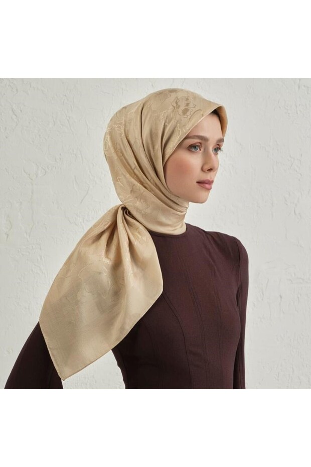 Eșarfă elegantă, modernă, multicoloră, din bumbac - 2