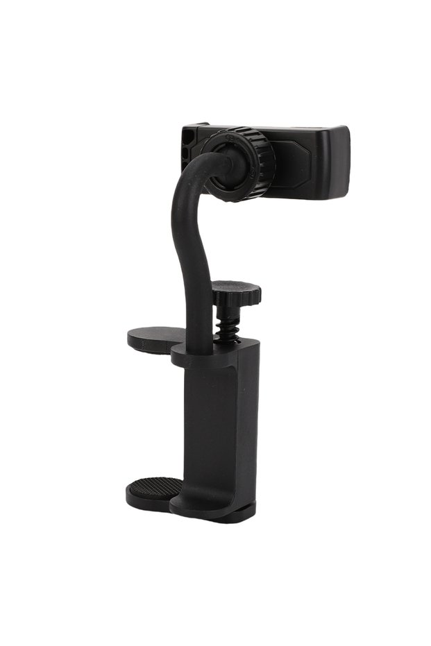 black Guitar Phone Holder Adjustable Clamp Mount Smartphone Stand for 6-10.5cm Thick Bass Guitars Uk