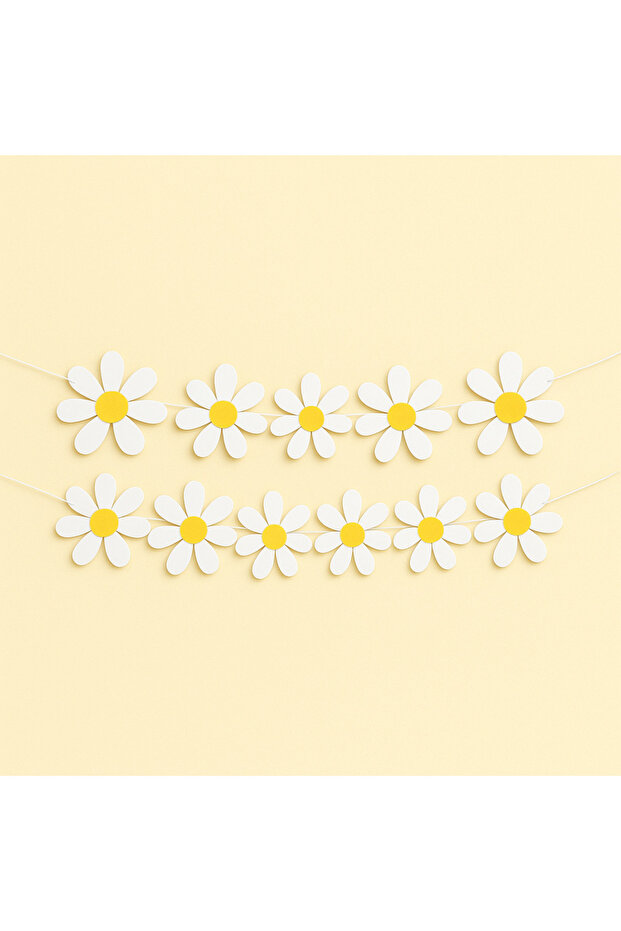 Daisy Themed Decorative Banner – Party, Birthday, Baby Celebration Decorations