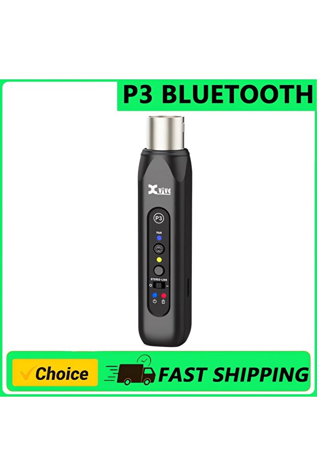 جهاز استقبال بلوتوث لاسلكي XLR من Xvive P3 بتقنية البلوتوث، محول بلوتوث للسماعات، خلاط الصوت،