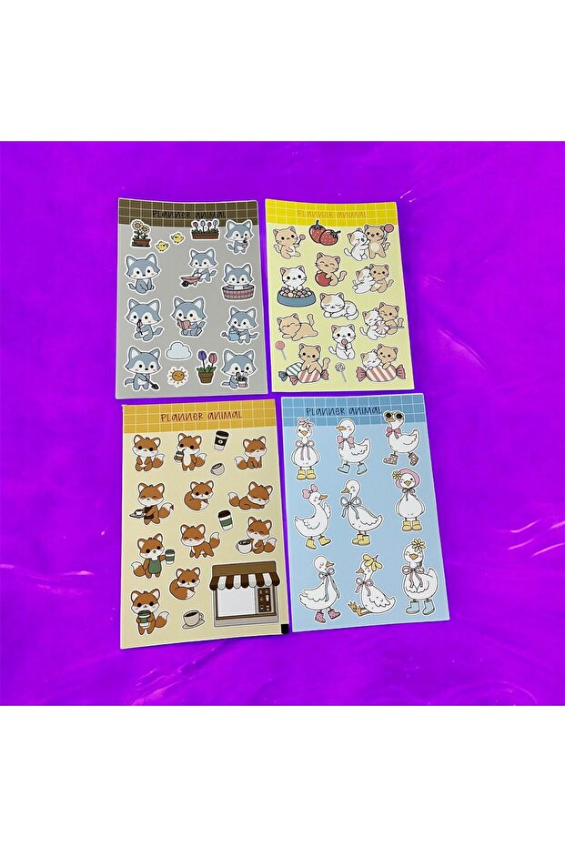 Sevimli Hayvanlar Sticker Seti - 1