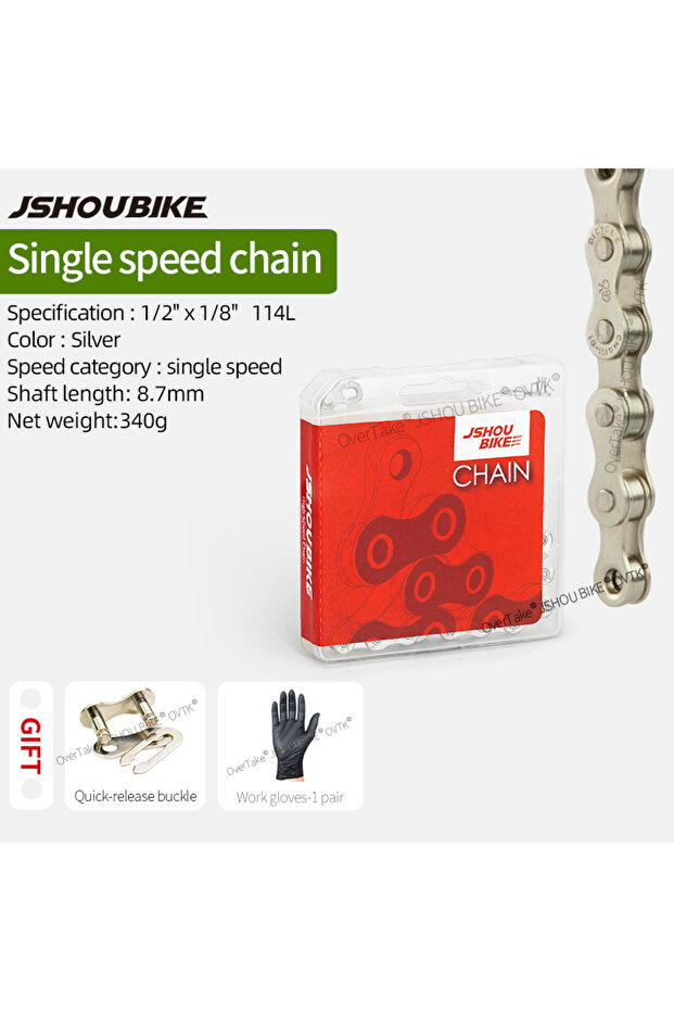 Single speed JSHOUIKE 1/6/7/8/9/10/11/12Speed Chain Mountain Road Bike Electroplating rust preventi