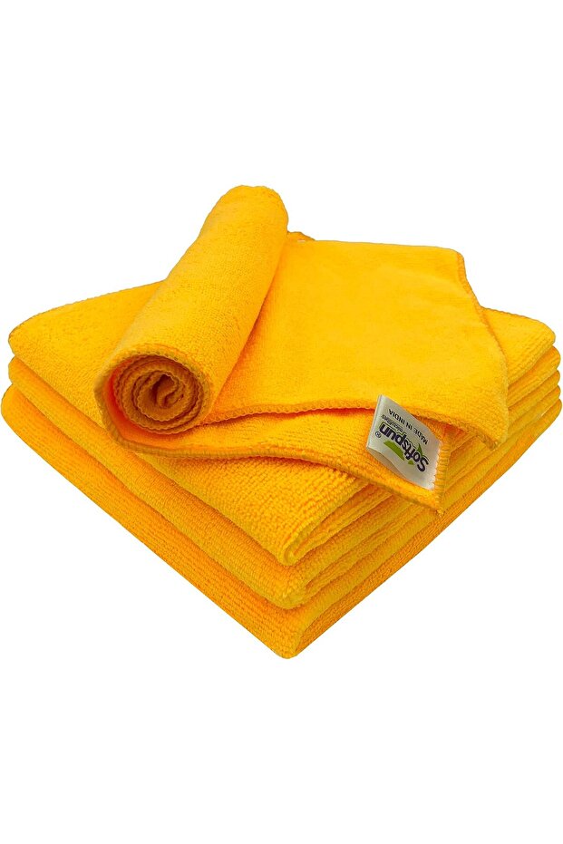 Microfiber Cloth - 4 pcs - 40x40 cm 340 GSM Orange