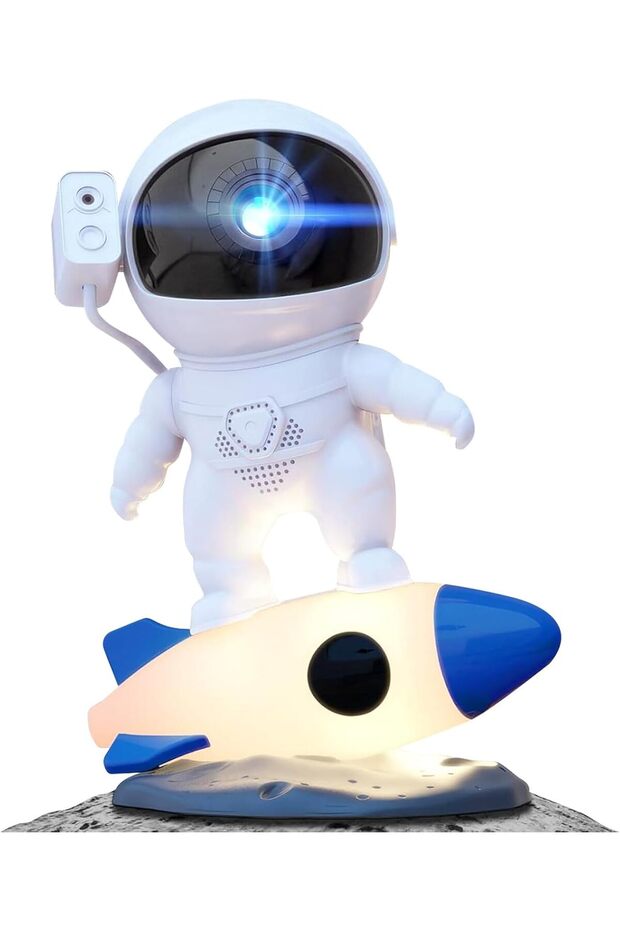 Astronaut Planetarium Projector - Starry Sky Galaxy Night Light (HD, 13 Replaceable Discs)