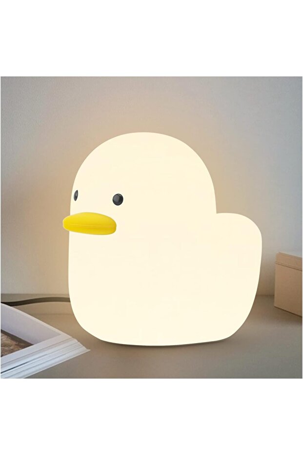 Duck Light Tubbo Silicone Night Light Nursery Duck Lamp (Warm White)