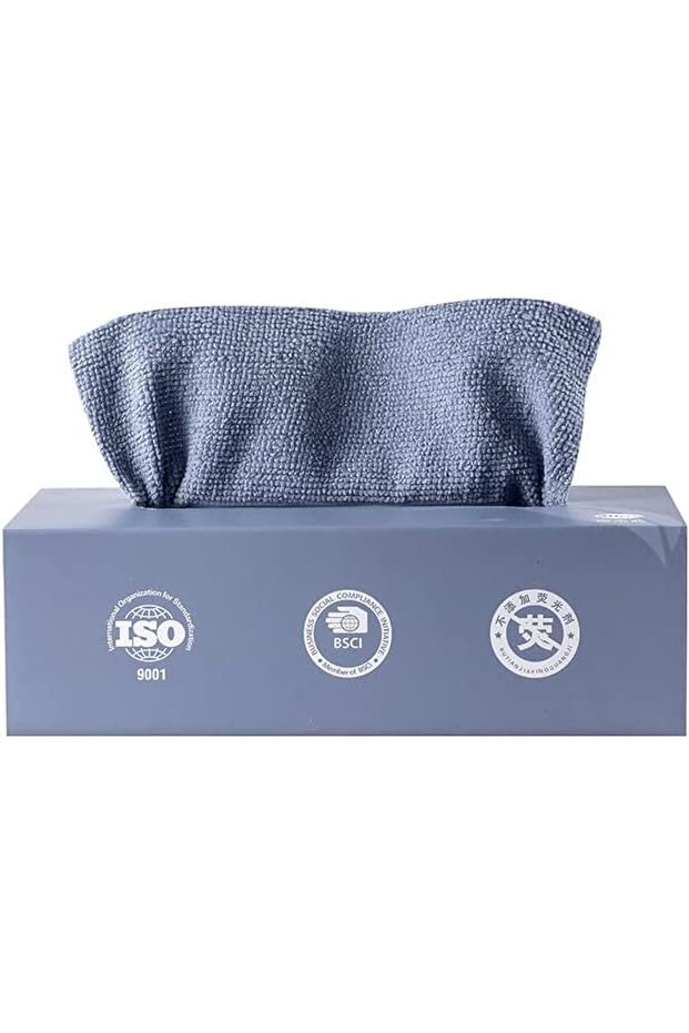 Microfiber Cleaning Cloths, 20 Pack 7.9x7.9 in (Blue)