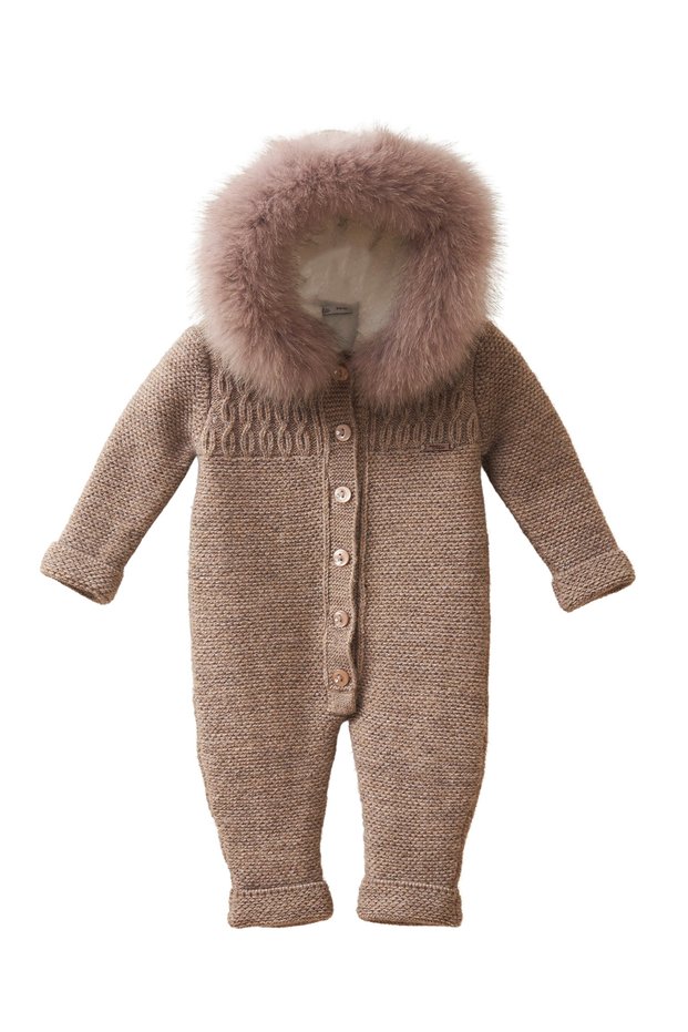 Fur-Trimmed Jumpsuit