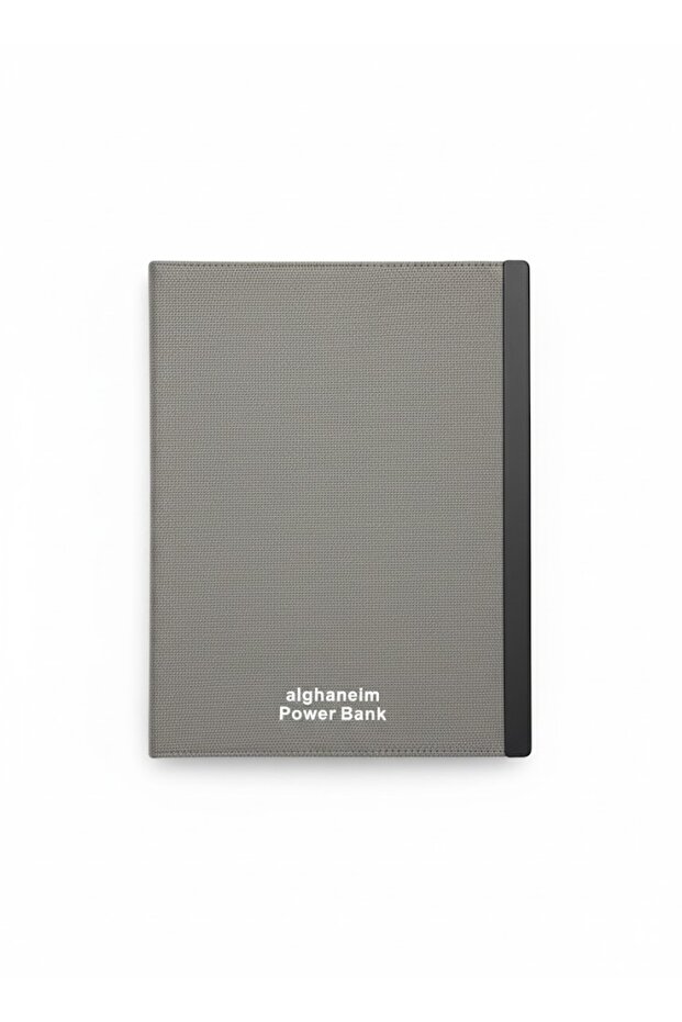 Power Bank Notebook with Fingerprint Lock – 10000mAh, 25W Fast Charging, Wireless + Cable Charging,