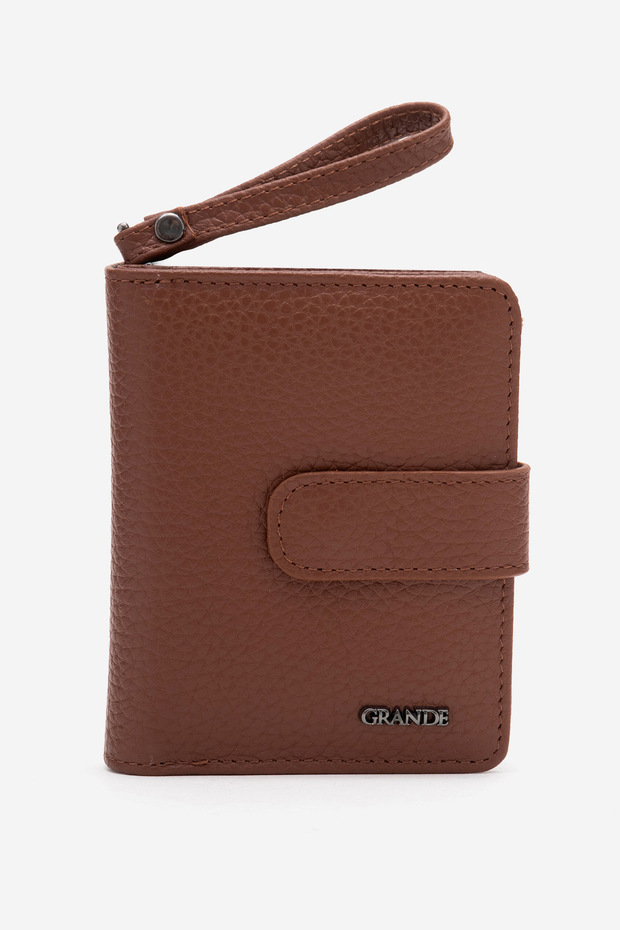 Gd 2824 Real Leather Women's Wallet Taba