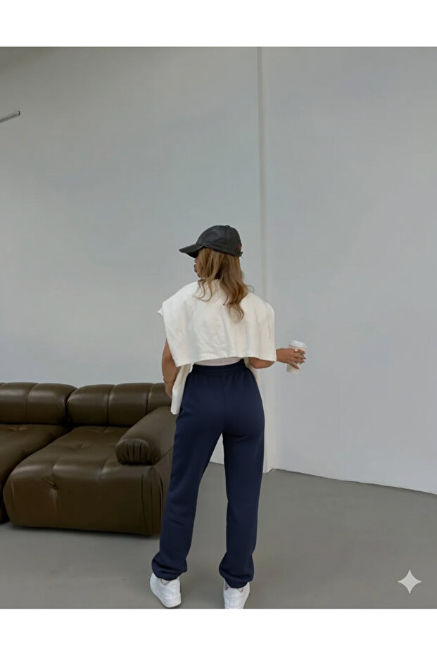 بنطلون ثلاثي الخيوط أساسي - 3