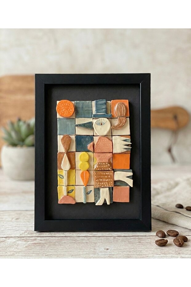 Handmade clay wall picture