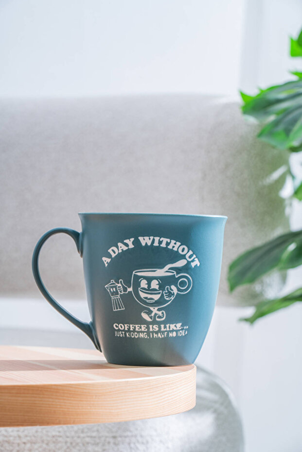 Ruby Porselen Kupa Mavi - 600 ml - 1