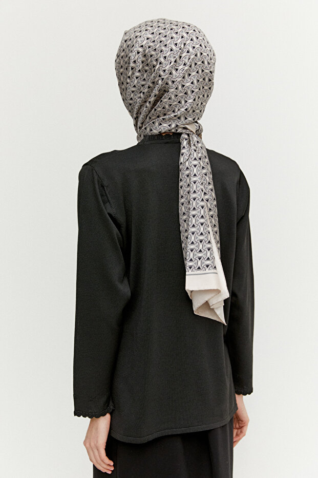 Dilim Detaylı Triko Bluz - 6