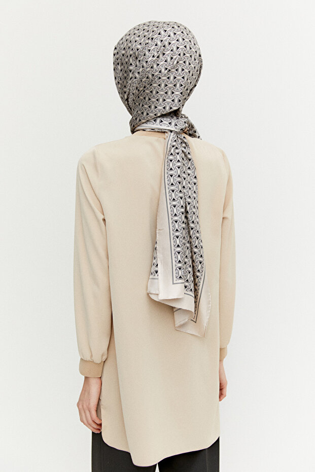 Ribanalı Krep Basic Tunik - 5