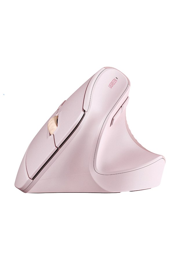 2.4Ghz USB Bağlantısı, 4000 Dpi, 57° Dikey Açı, Ergonomik Dikey Kablosuz Gelişmiş Mouse, Pembe, 55917