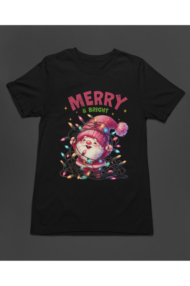 Merry Bright Santa Claus Christmas Unisex T-Shirt T-Shirt