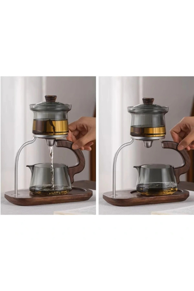 Automatic Magnetic Borosilicate Teapot Set - 2