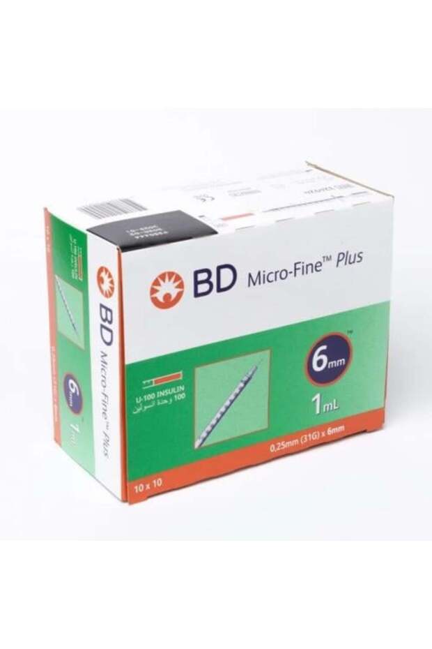 Micro-Fine Plus Insulin Syringes Pack 100, 6mm 31G, 1 mL