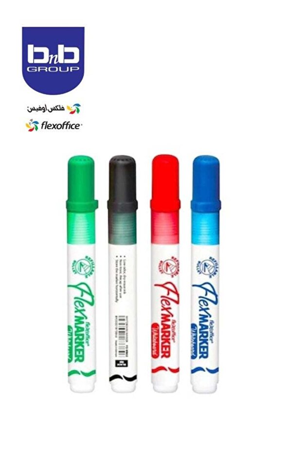 مجموعة أقلام سبورة بيضاء، 4 قطع