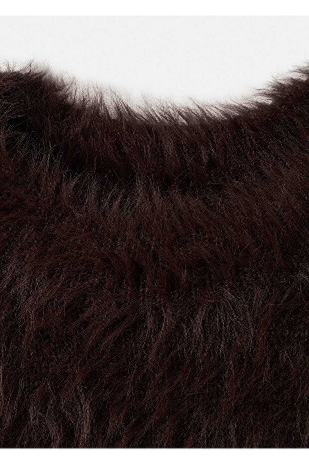 Kürk görünümlü kazak - 7