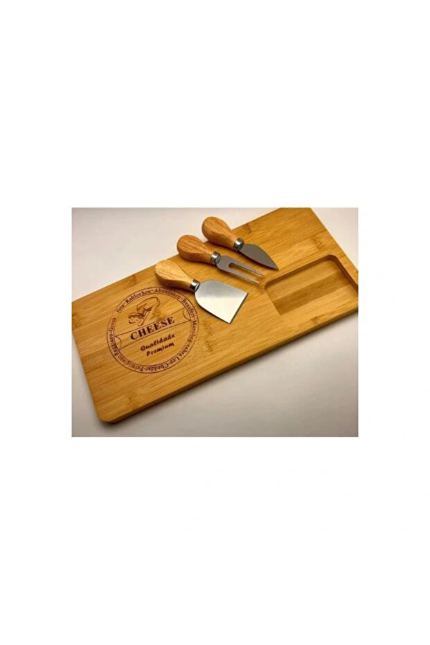 لوحة عرض قطع الجبن من الخيزران - 3