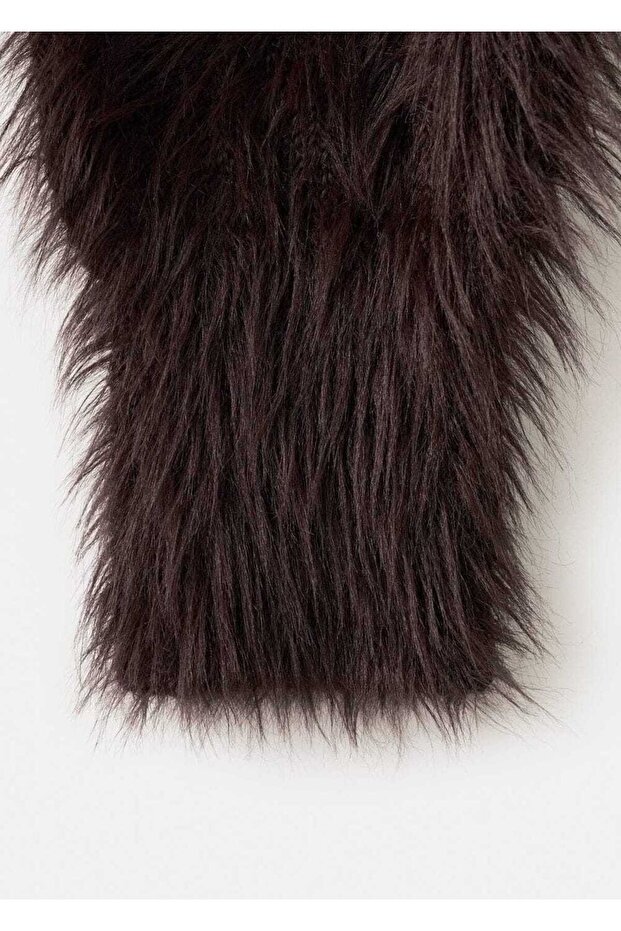 Kürk görünümlü kazak - 8