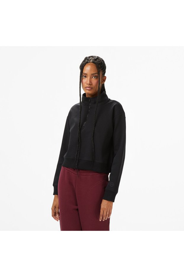 United4 Women's Black Half Zip Sweatshirt