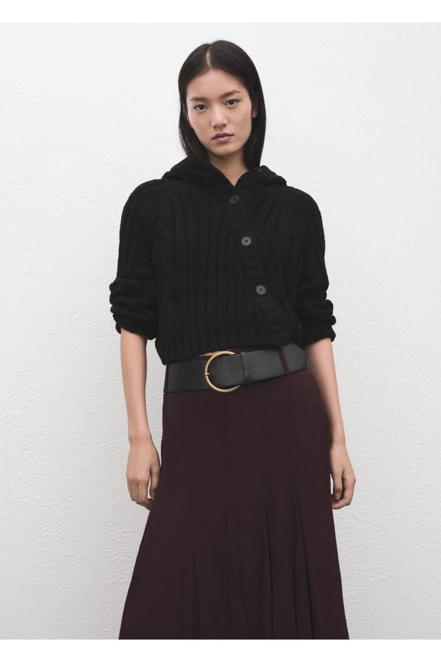 Düğmeli kruvaze ceket - 1