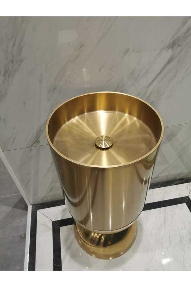 PASLANMAZ ÇELİK MONOBLOK GLOD LAVABO - 3