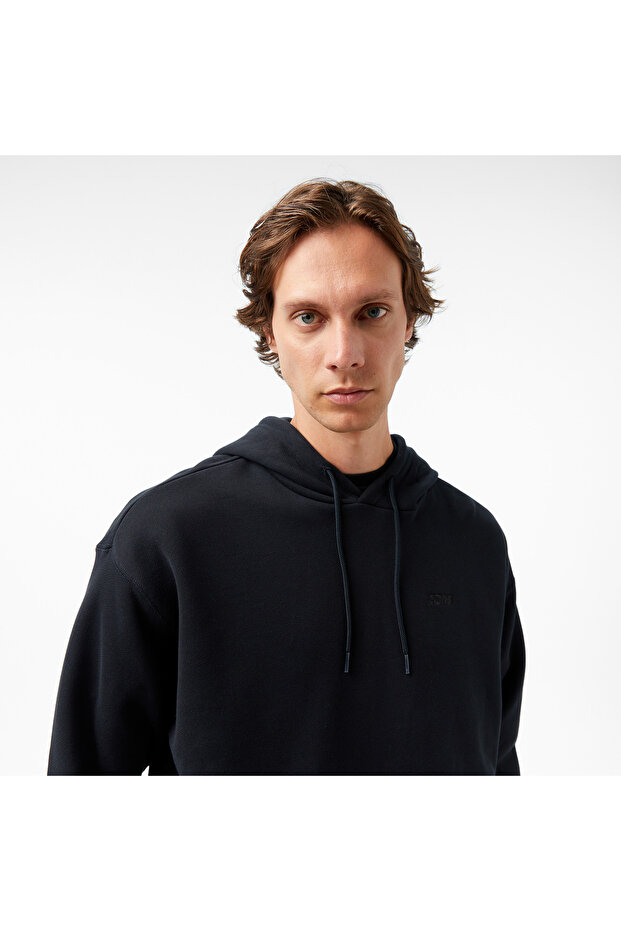 Erkek Siyah Sweatshirt - 5