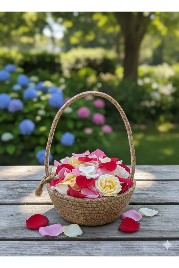 Wicker Candy Basket, Wedding Engagement Basket, Wicker Basket, Presentation Basket