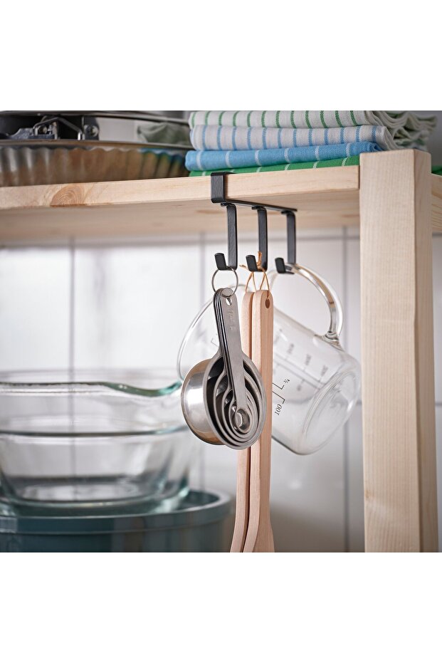 Clip-on hook rack, anthracite - 4