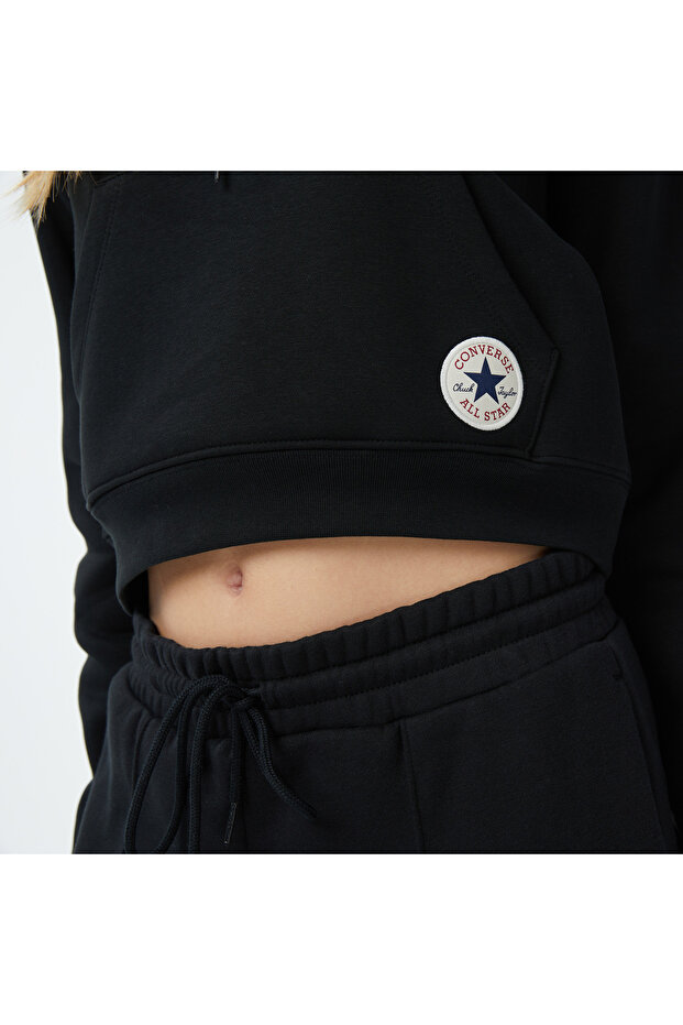 Kadın Siyah Sweatshirt - 5