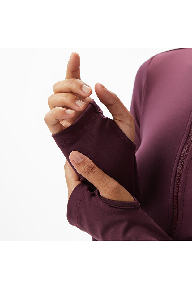 Kadın Bordo Sweatshirt - 6