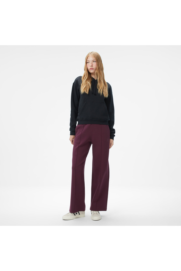 Baskılı Kadın Siyah Sweatshirt - 3