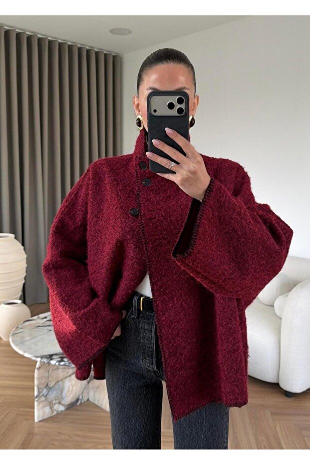 سترة مصنوعة من الصوف بخياطة يدوية - 1