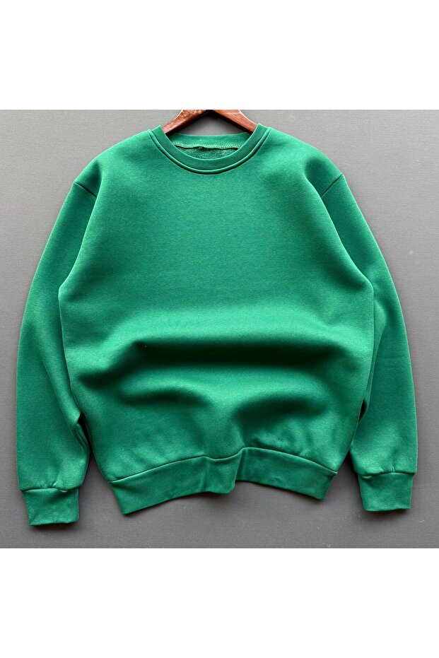 Zero Neck Three-Thread Sweatshirt - 1