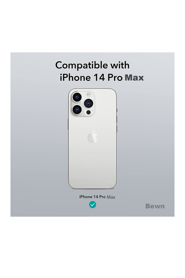 جراب هاتف شفاف متوافق مع آيفون 14 برو ماكس مع حماية للكاميرا - 3