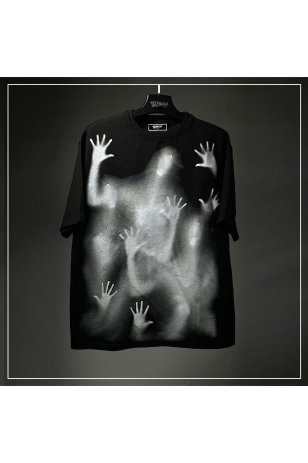تيشيرت اسود Shadow Hands