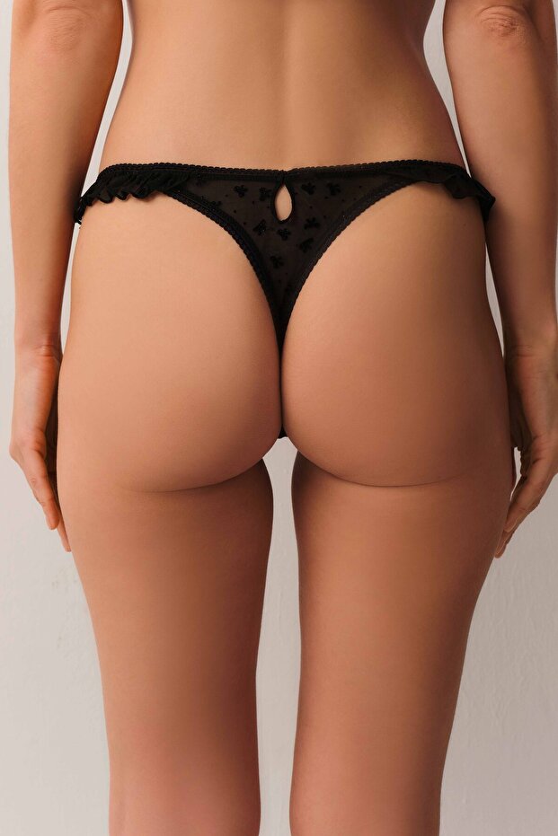 Candy Cane Dantelli String Külot - 2