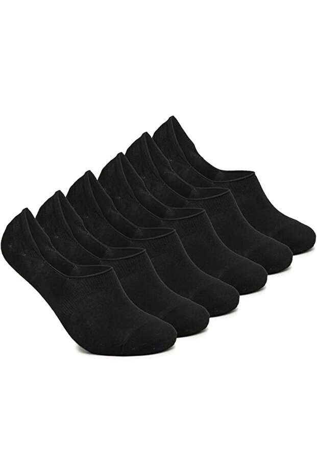 6 Pairs Men's No-Show Socks - Cotton Non-Slip Invisible Liners (EU 40-45)